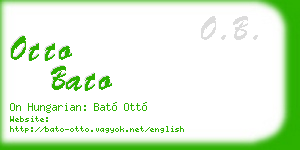 otto bato business card